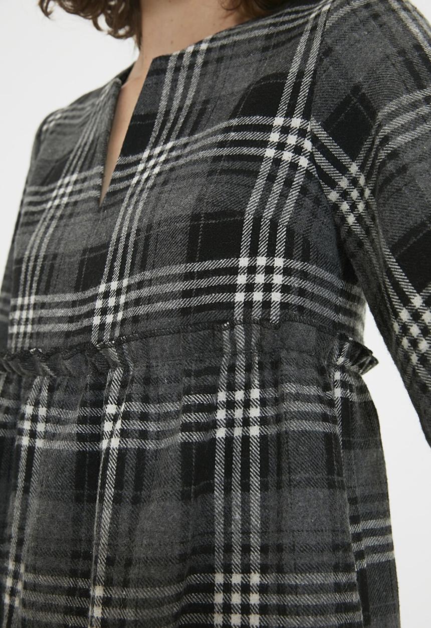 Trendyol - Checked wide cut dress - multi