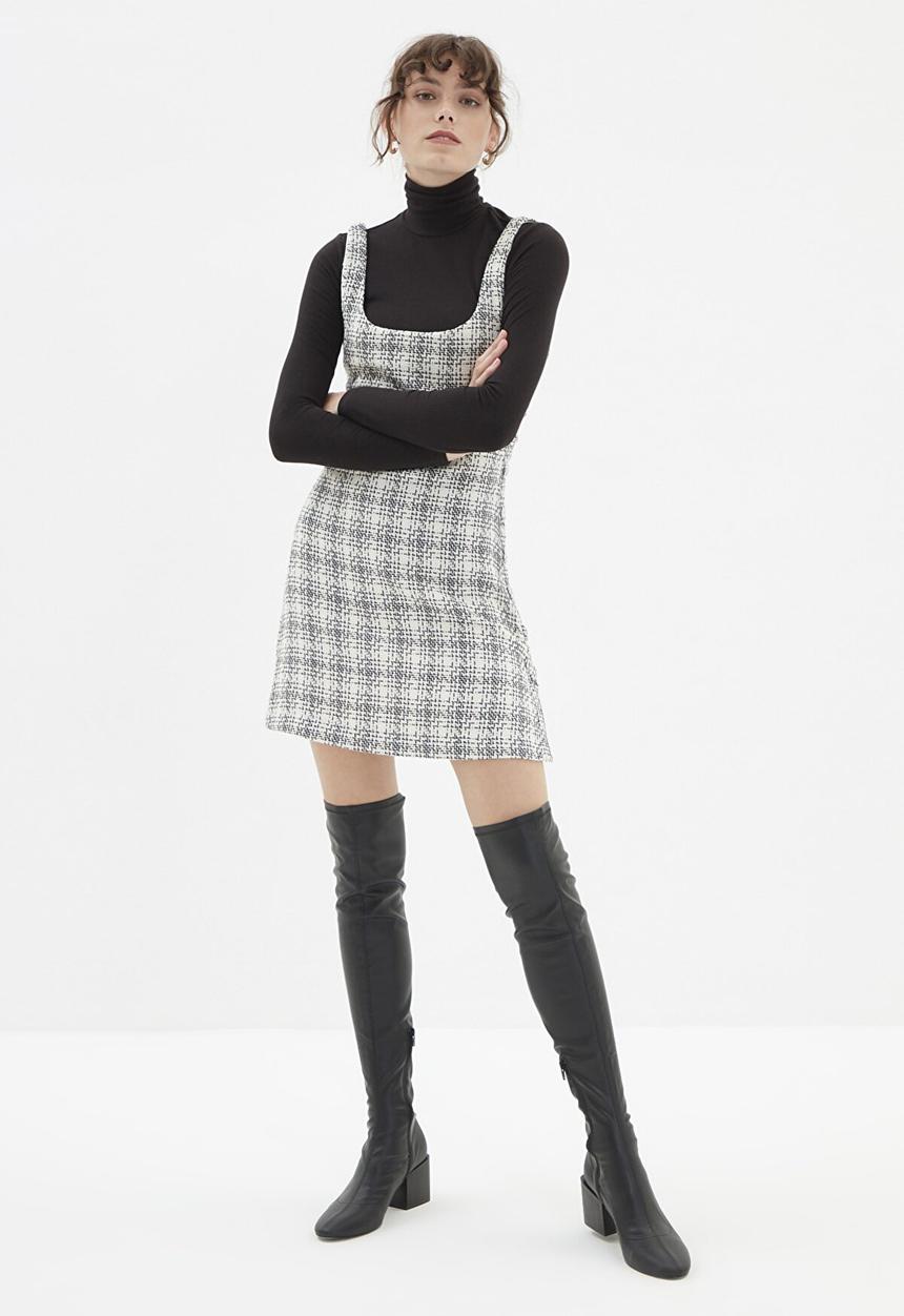 Trendyol - Pinafore dress - ecru