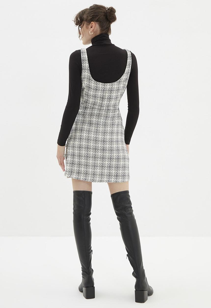 Trendyol - Pinafore dress - ecru