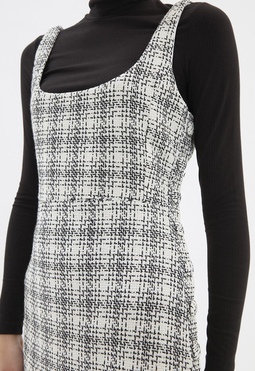 Trendyol - Pinafore dress - ecru