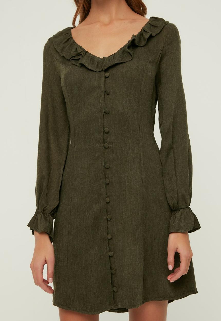 Trendyol - Buttoned dress - khaki