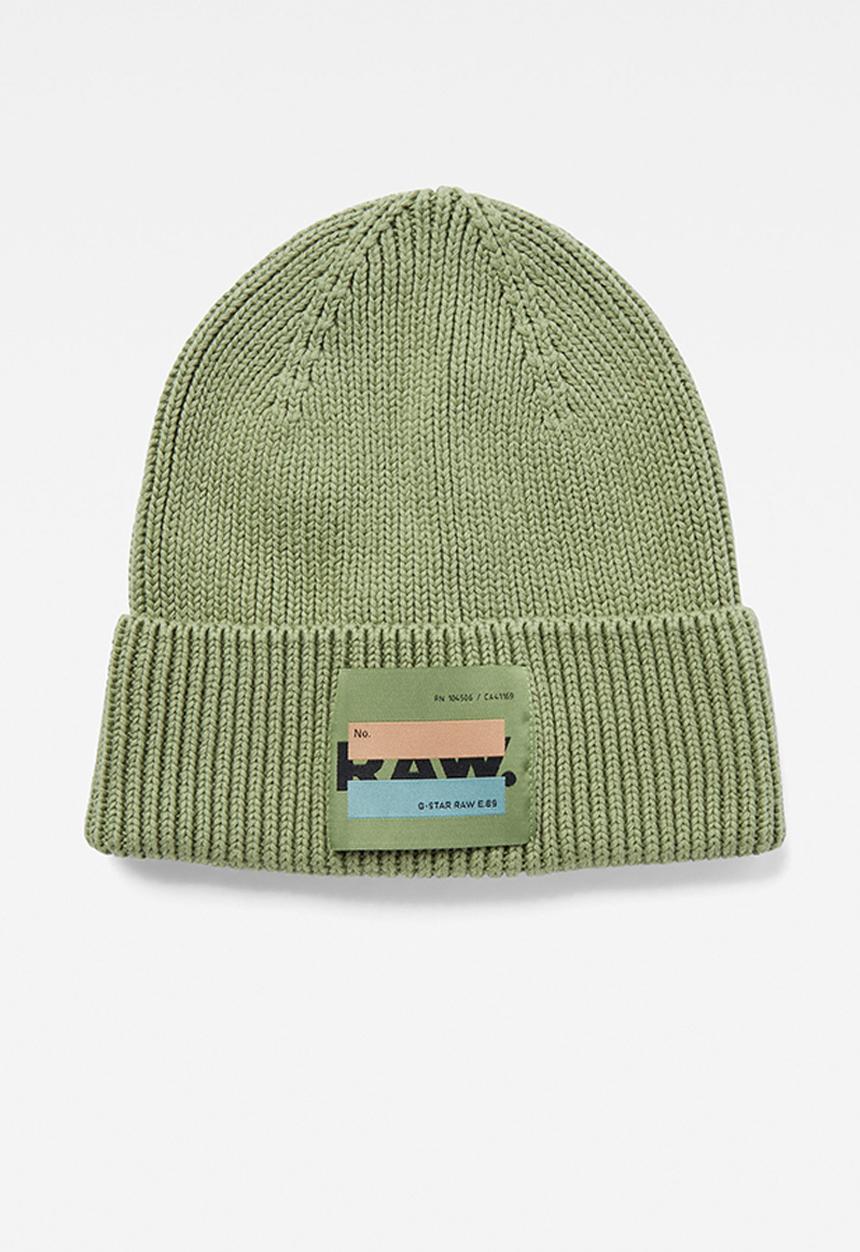 G-STAR - Effo long label beanie - light green frost