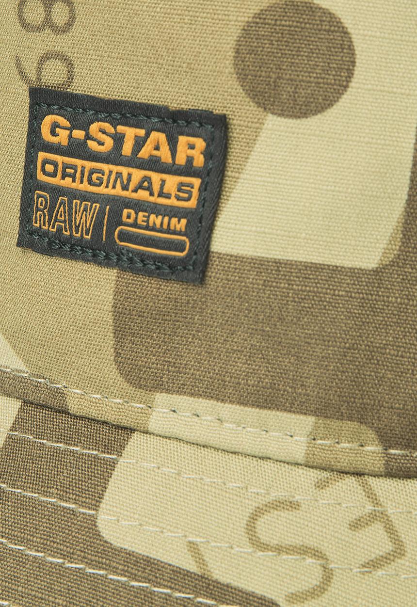G-STAR - Ao arrow camo bucket hat -light moss