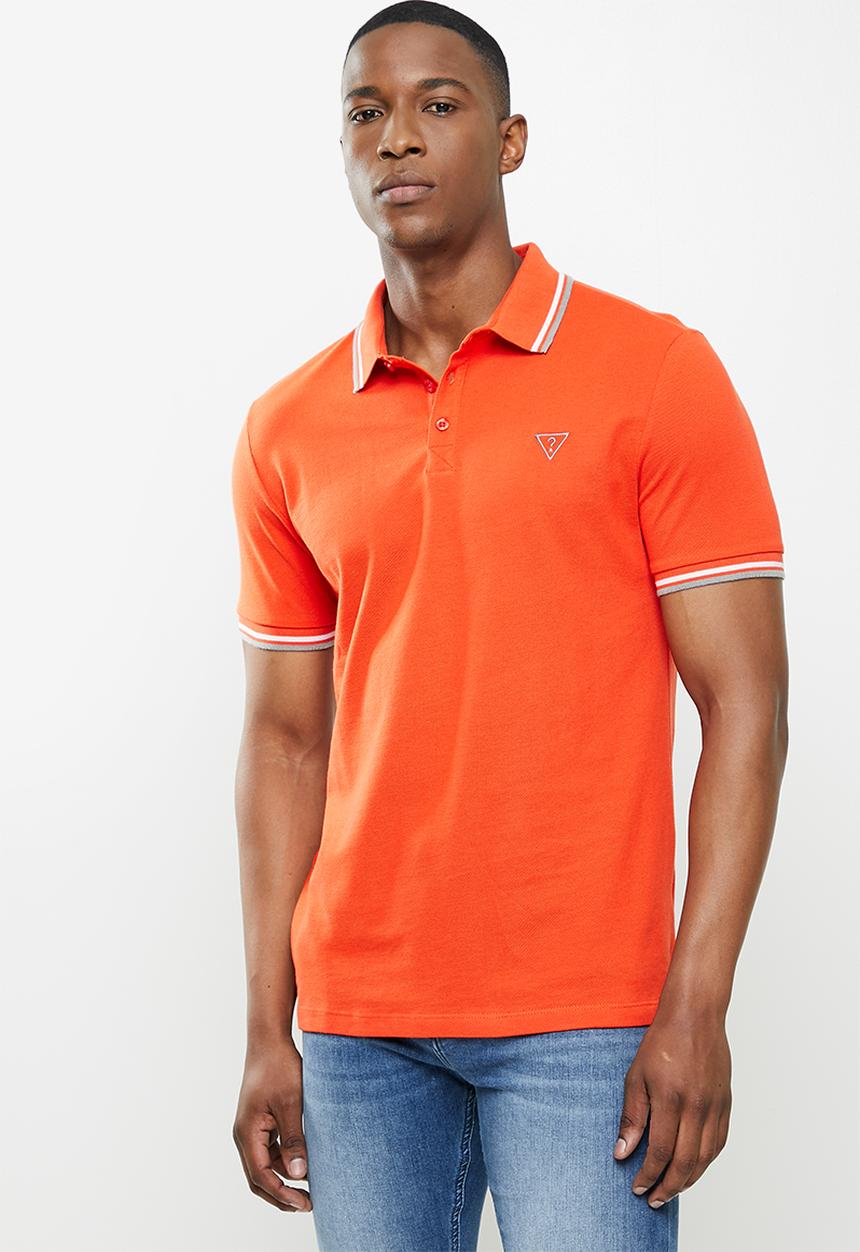 GUESS - Guess short sleeve golfer - orange