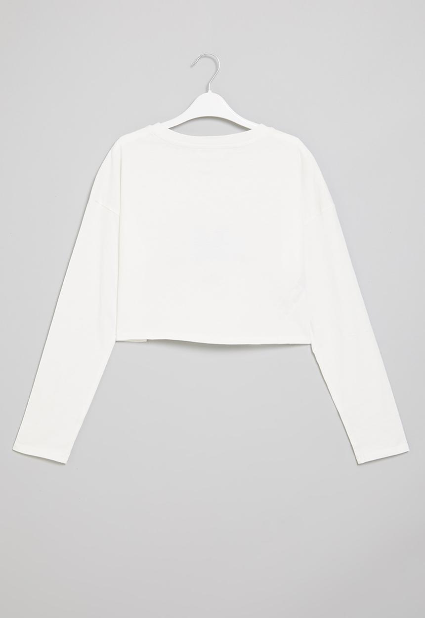 MANGO - T-shirt escudo - white
