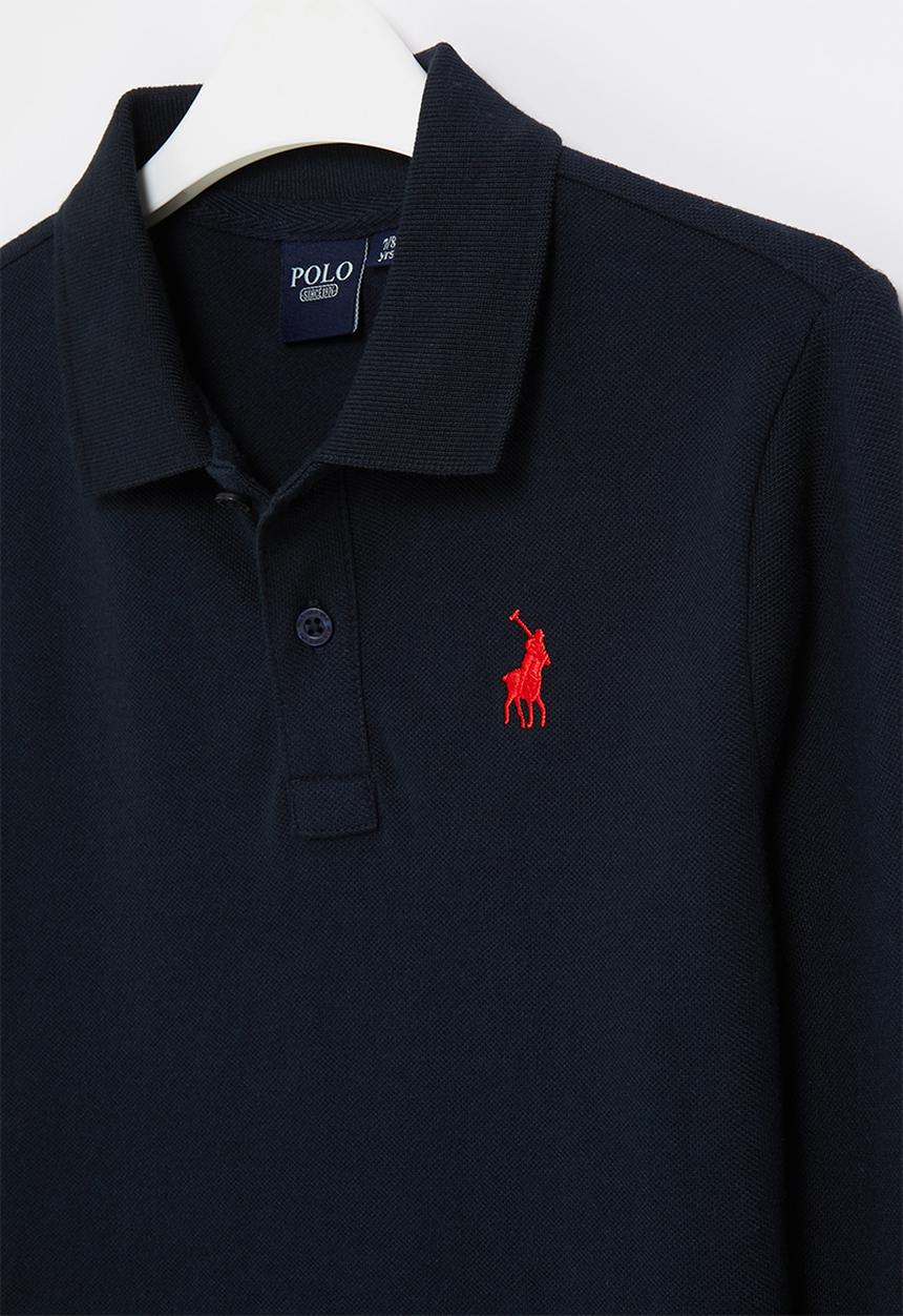 POLO - Boys classic long sleeve golfer - navy