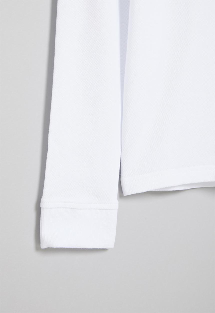 POLO - Boys classic long sleeve golfer - white