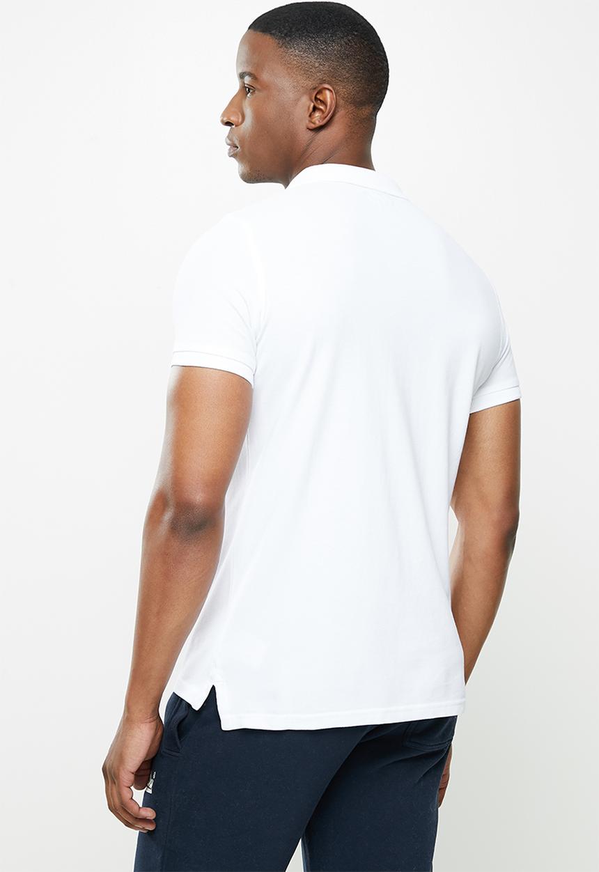 Superdry. - Classic pique short sleeve polo - white