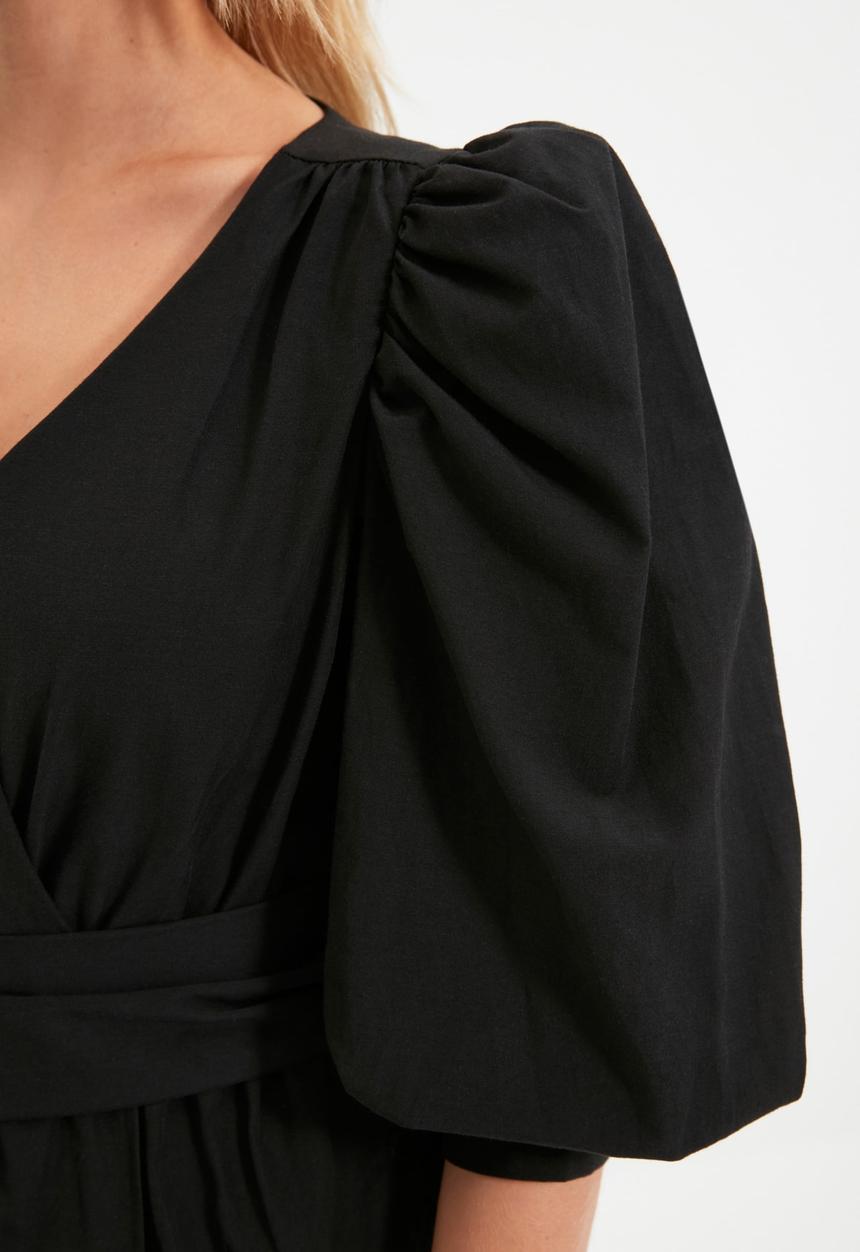 Trendyol - Blouse detailed blouse - black
