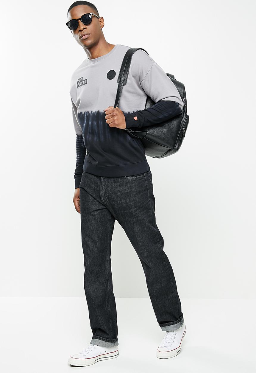 S.P.C.C - Rutledge regular fit crew neck sweat  - silver grey