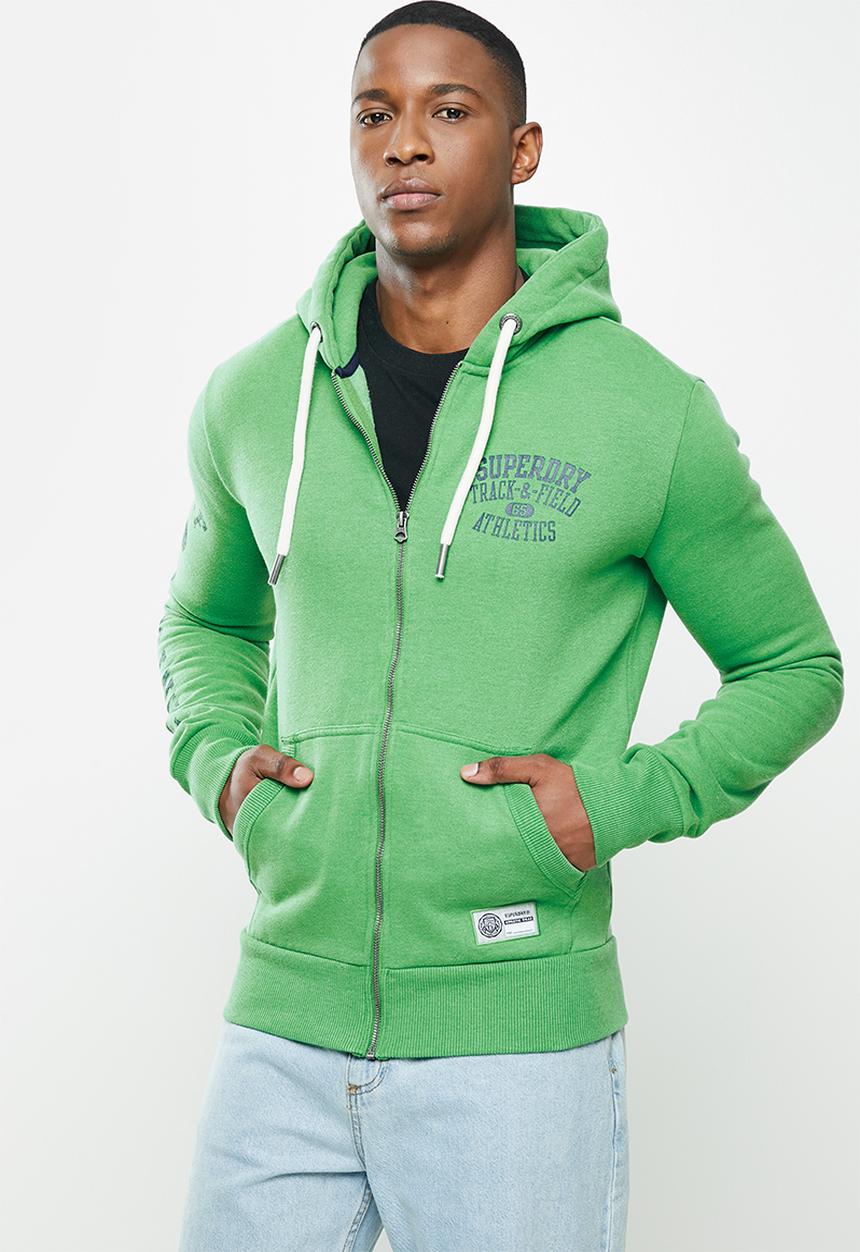 Superdry. - T&f ziphood - oregon green 