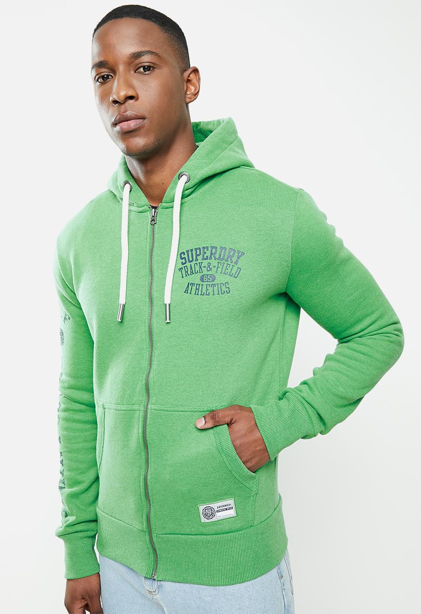 Superdry. - T&f ziphood - oregon green 