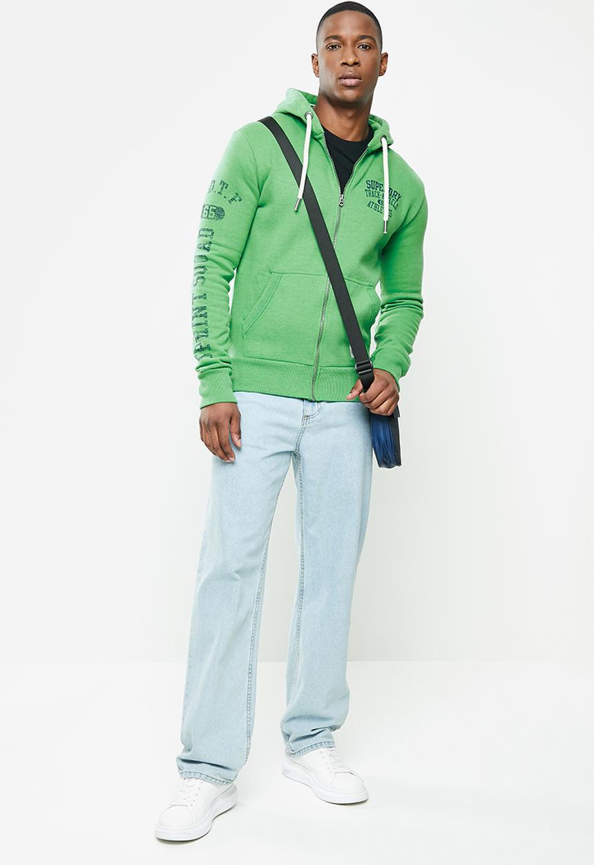 Superdry. - T&f ziphood - oregon green 