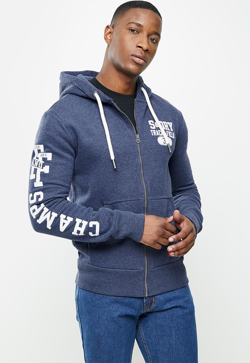 Superdry. - T&f ziphood - princedom blue 