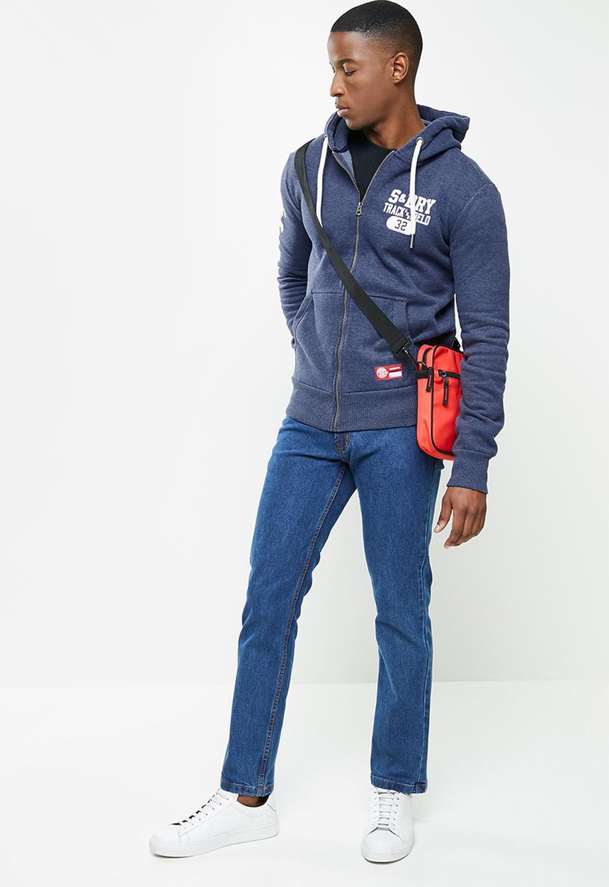 Superdry. - T&f ziphood - princedom blue 