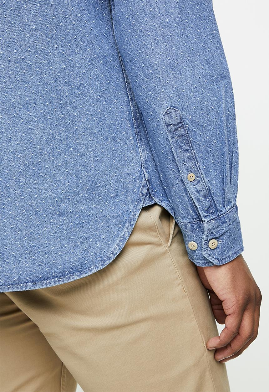 Superdry. - Workwear indigo shirt - blue