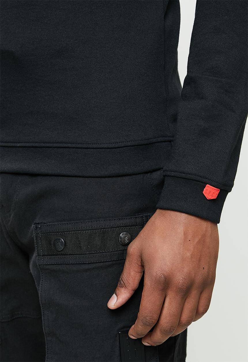 S.P.C.C - Blaine regular fit long sleeve top  - black