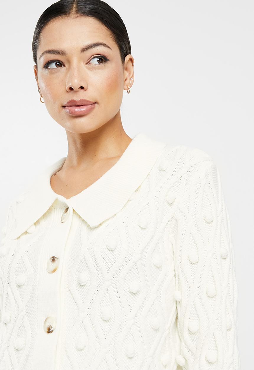 Glamorous - Button down cardi - cream