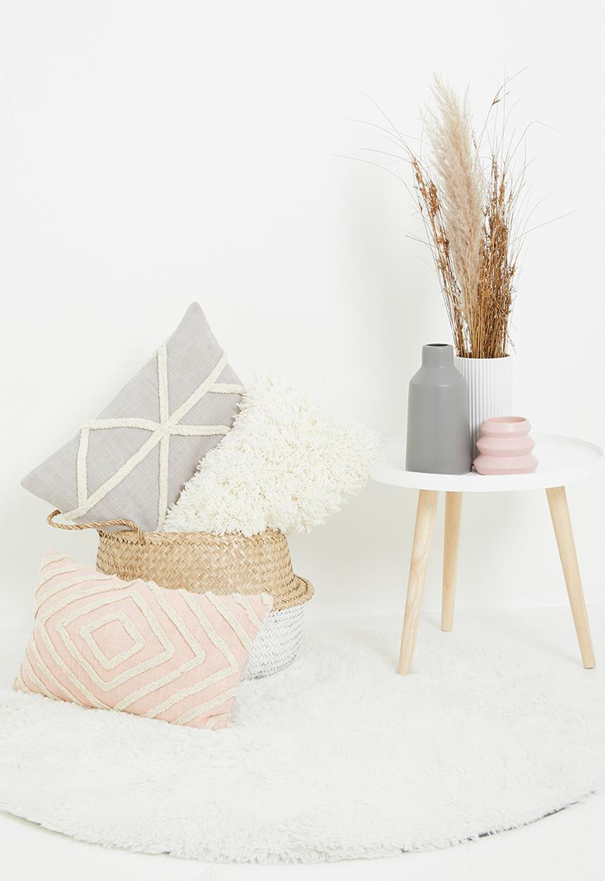 Sixth Floor - Tufted cushion cover - grey & stone