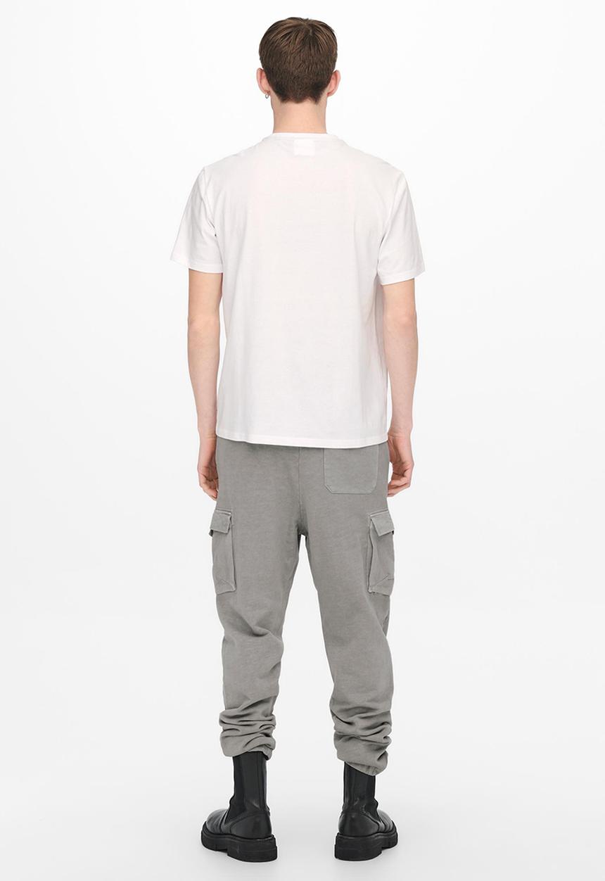 Only & Sons - Onskelloggs reg short sleeve logo tee - white