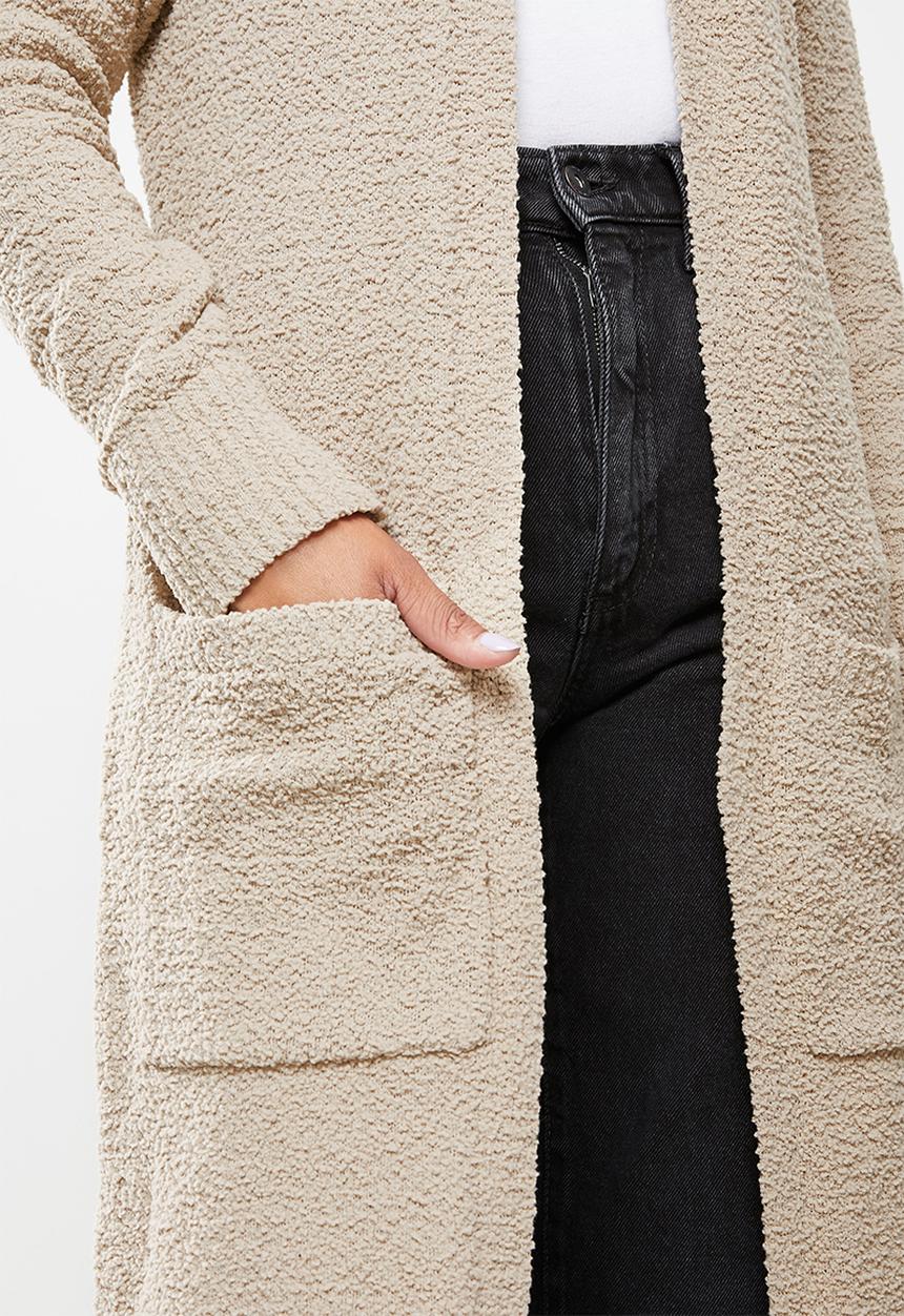 Glamorous - Maxi cardi - stone