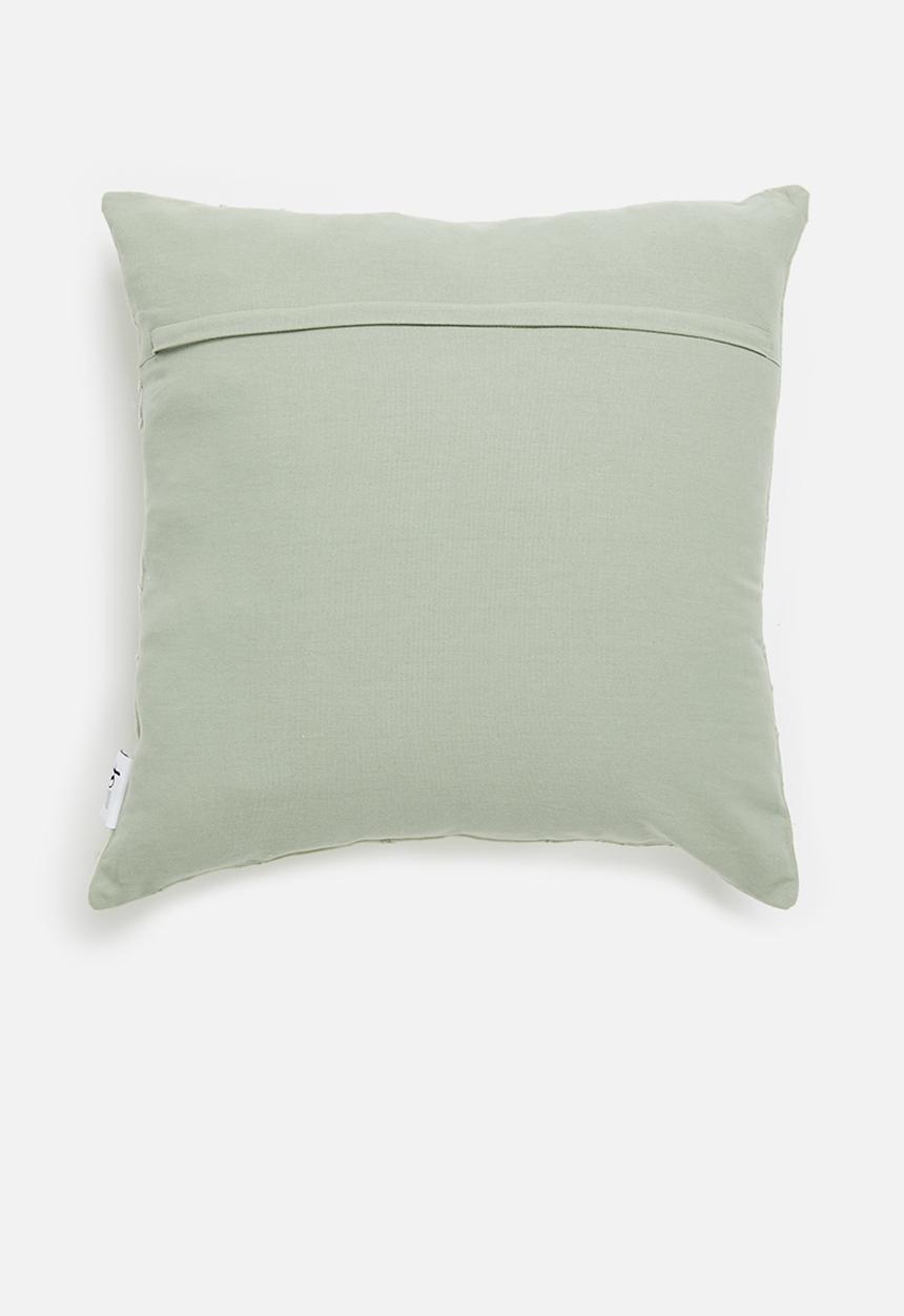 Sixth Floor - Pleated cushion cover  - sage