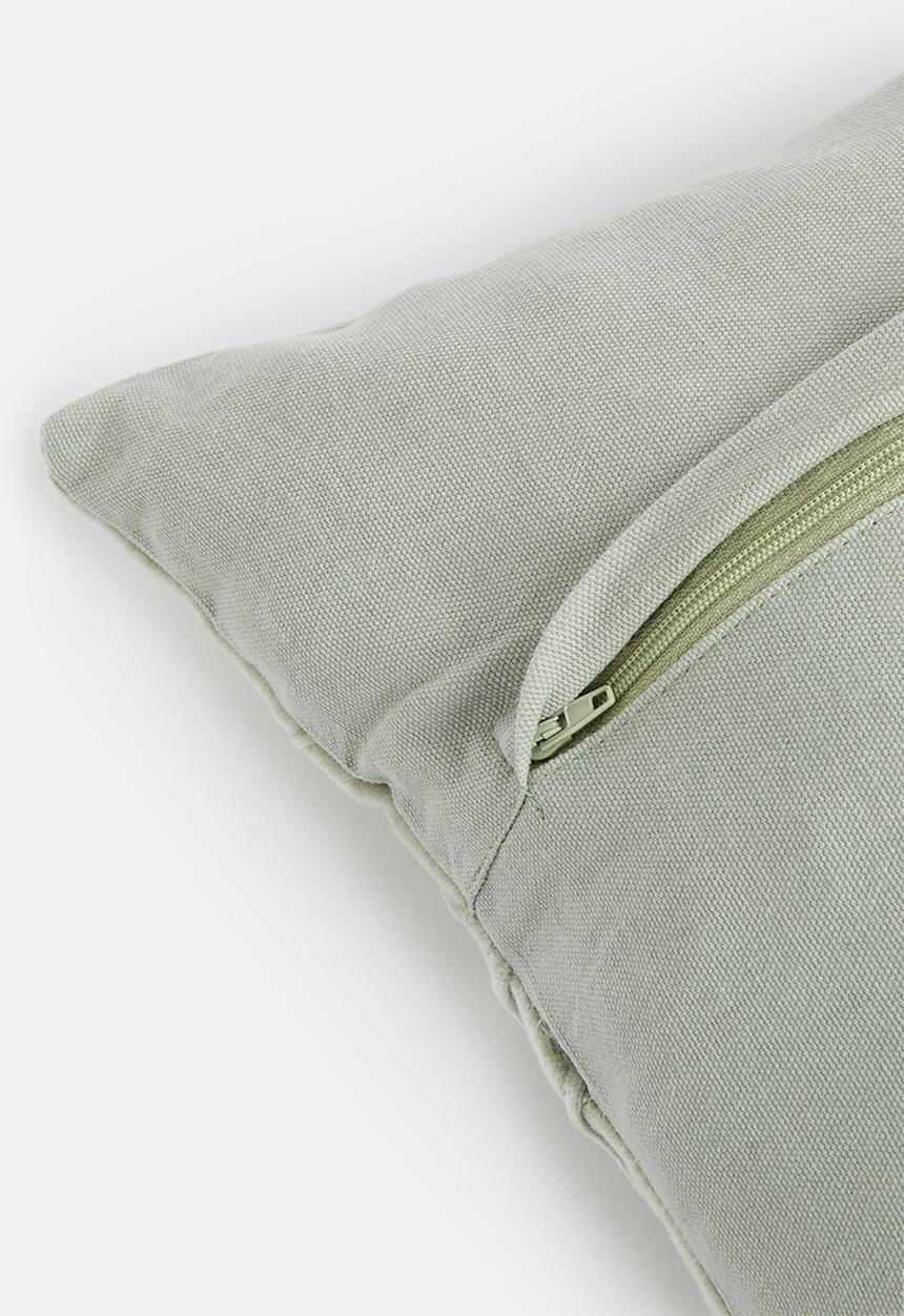 Sixth Floor - Pleated cushion cover  - sage