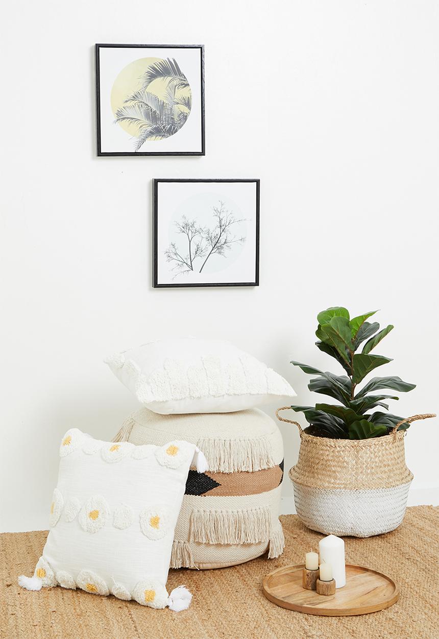 Sixth Floor - Malmo tuft cushion cover - natural