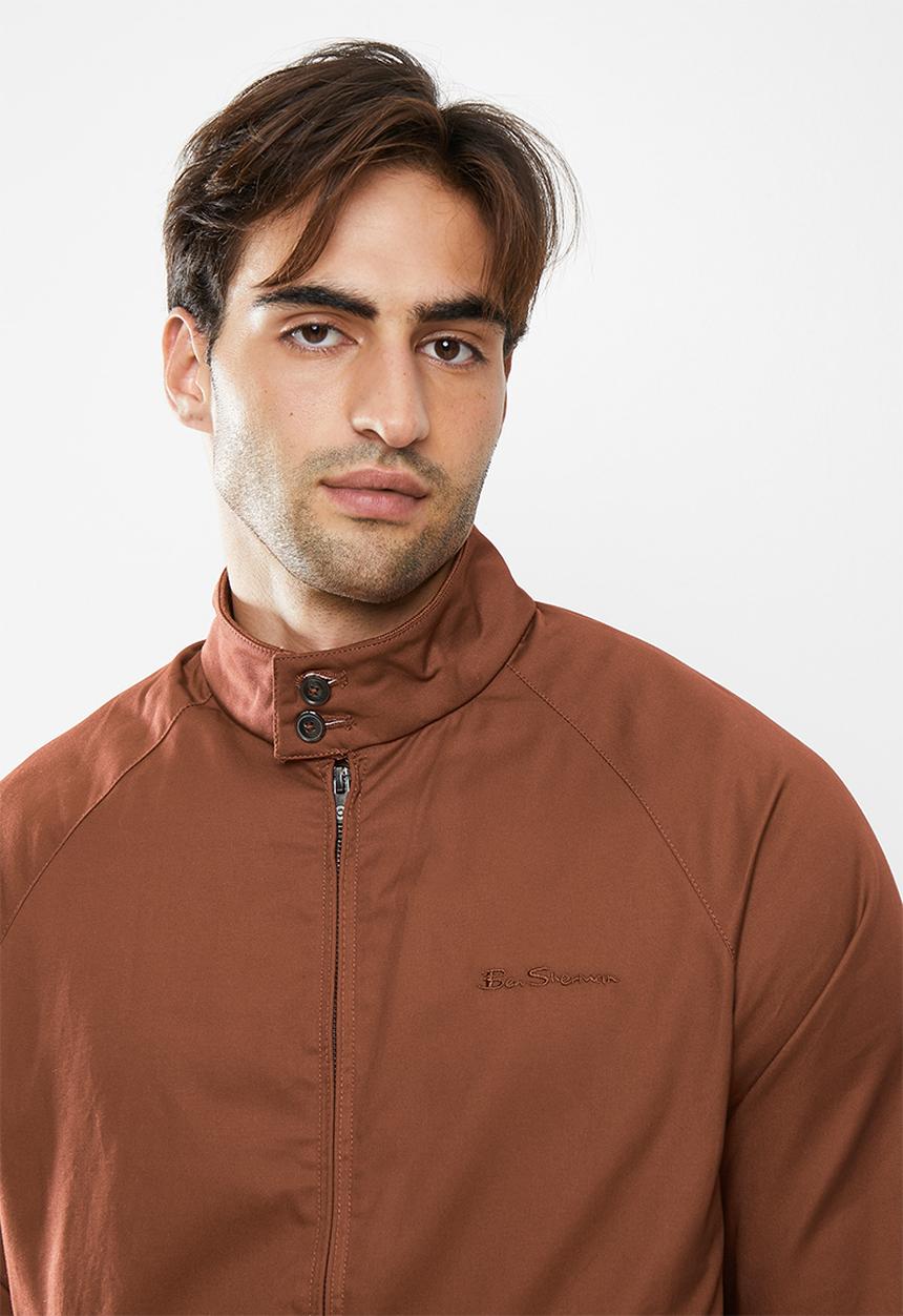 Ben Sherman - Signature harrington jacket - brick red