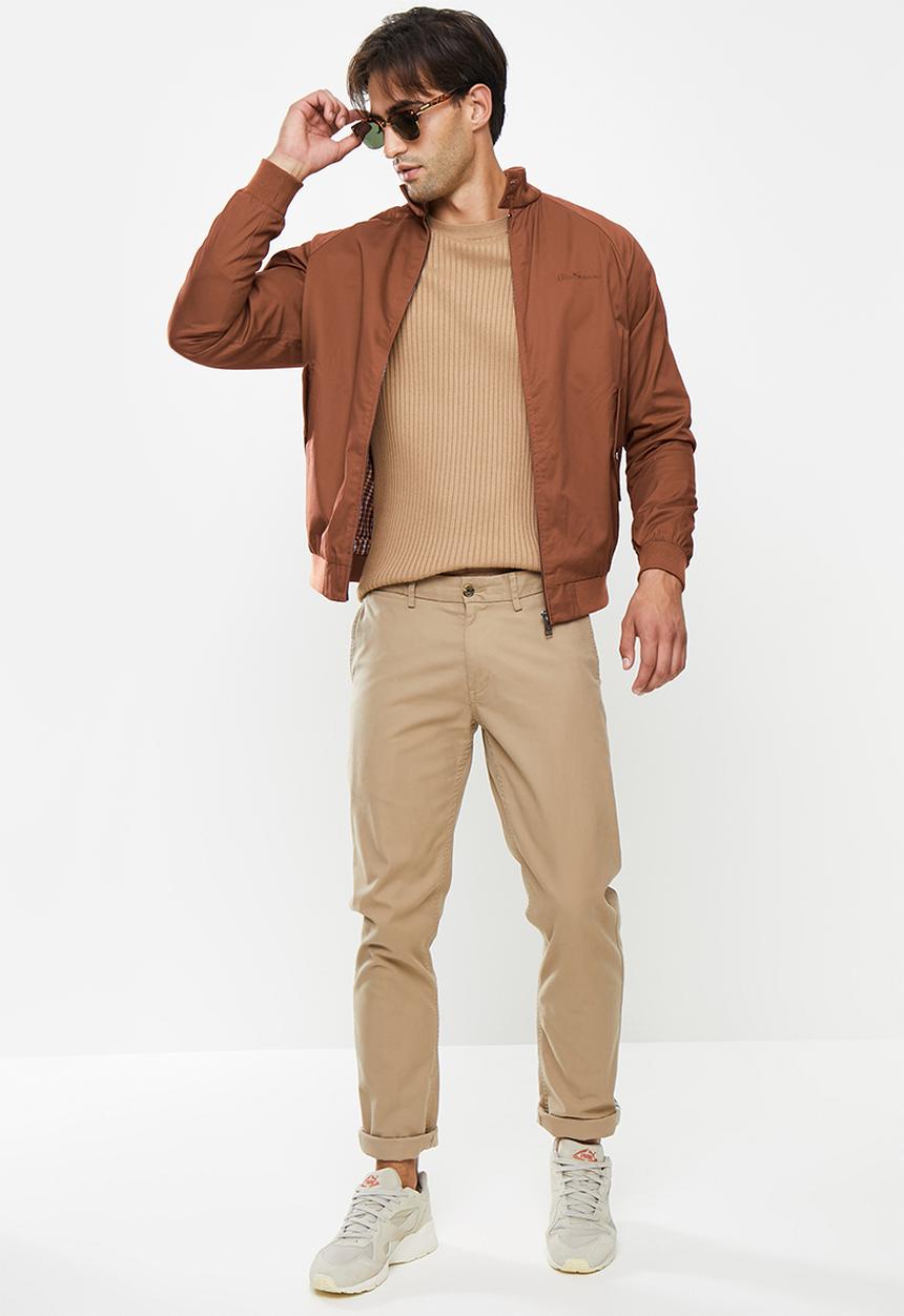 Ben Sherman - Signature harrington jacket - brick red