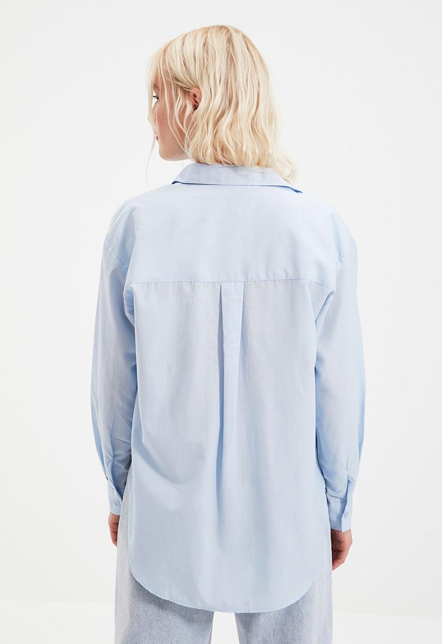 Trendyol - Loose fit shirt  - blue