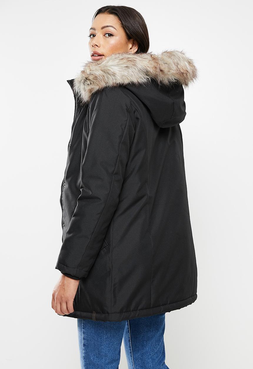 ONLY - Katy parka coat - black