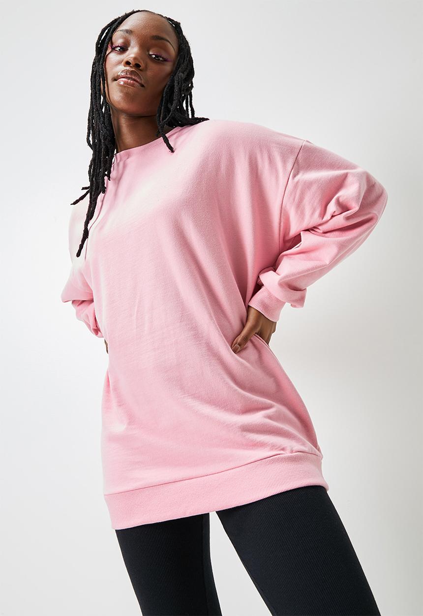 Blake - Oversized crew sweat - pink