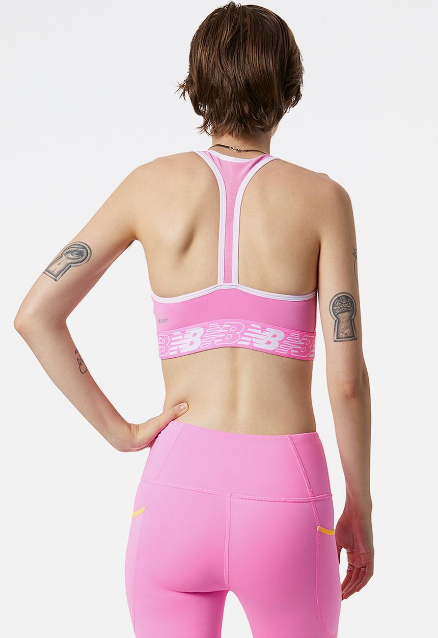 New Balance  - Pace bra - pink, white & violet