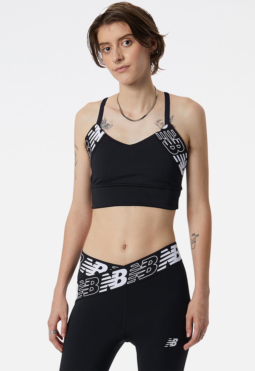 New Balance  - Relentless crop bra top - black