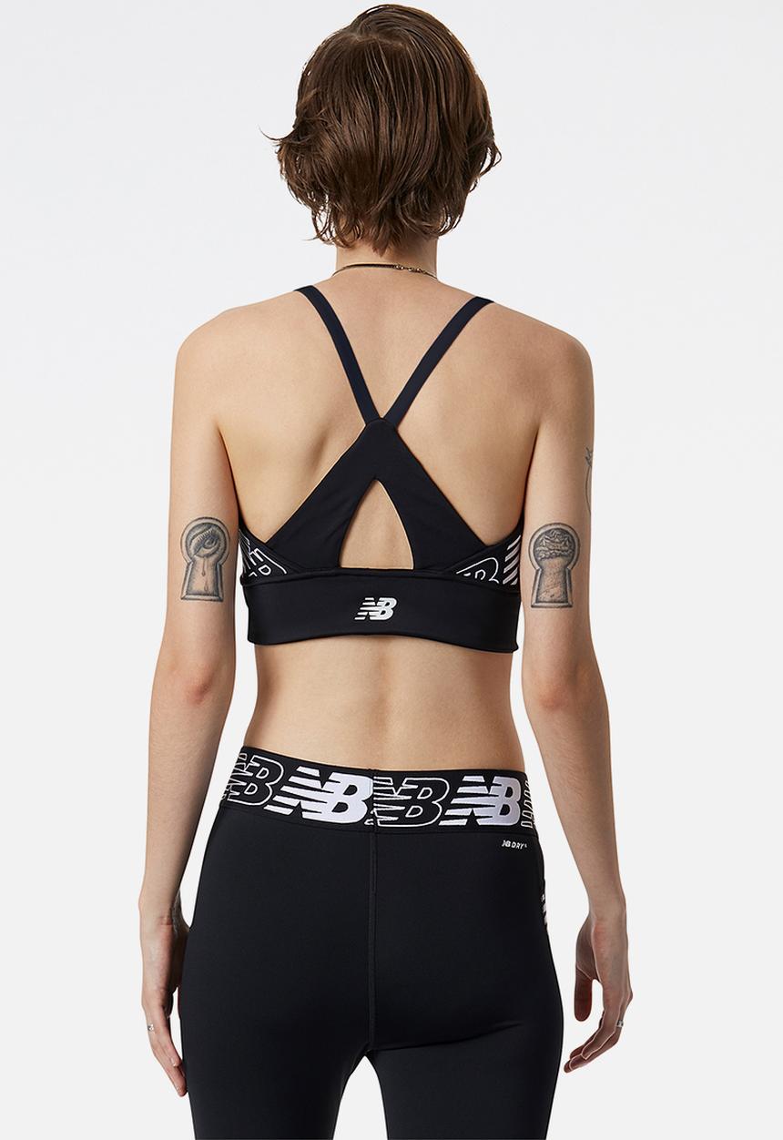 New Balance  - Relentless crop bra top - black