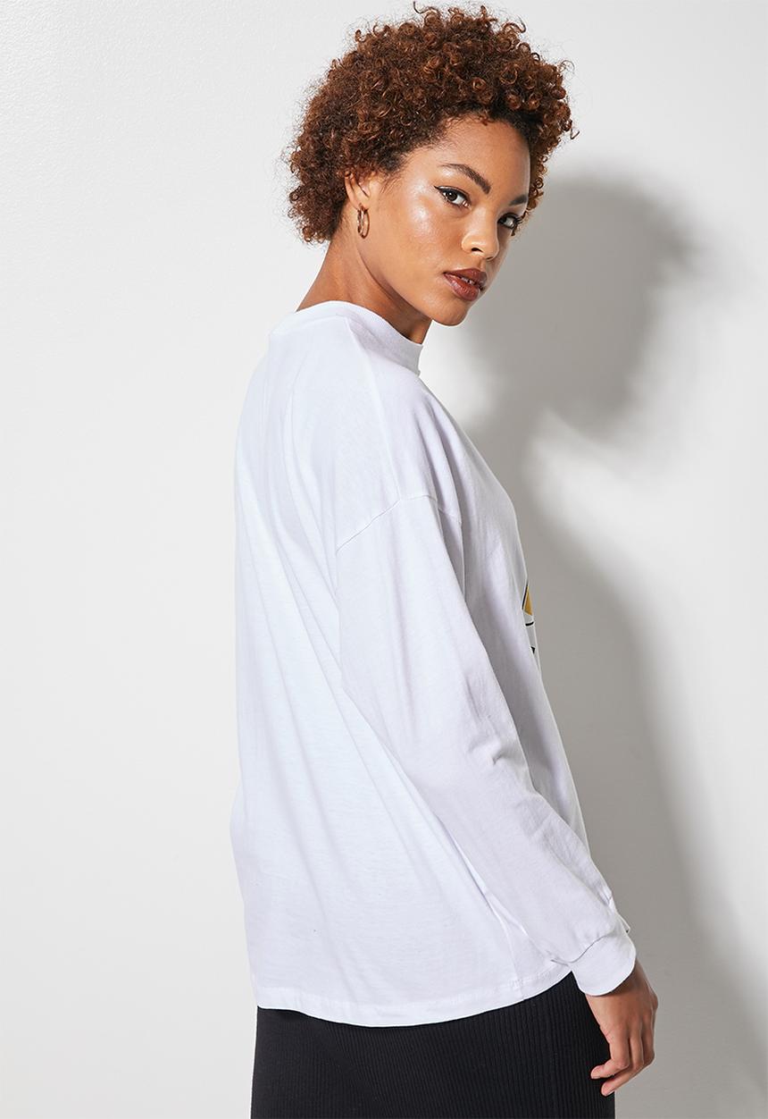Superbalist - Long sleeve graphic tee - white