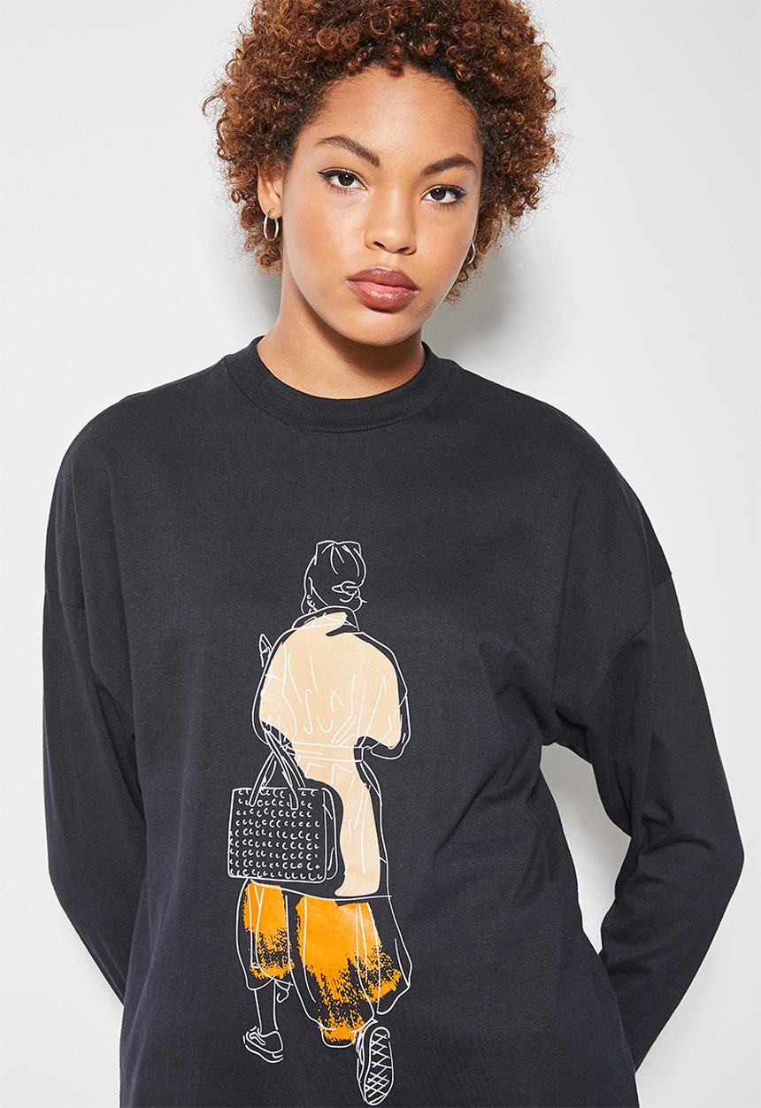Superbalist - Long sleeve graphic tee - walking street style