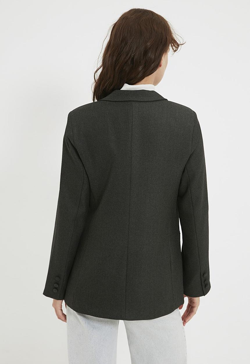 Trendyol - Buttoned blazer - grey