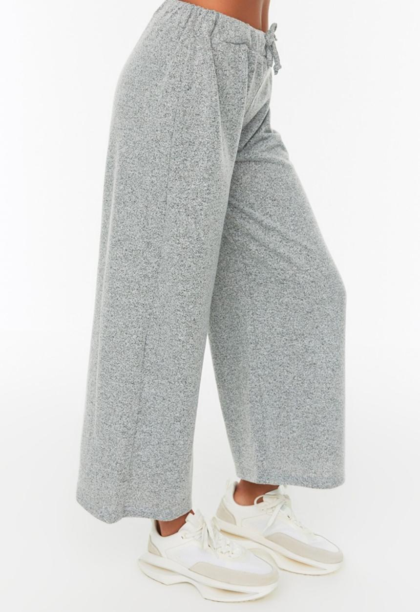 Trendyol - Culotte knitted sweatpants  - grey