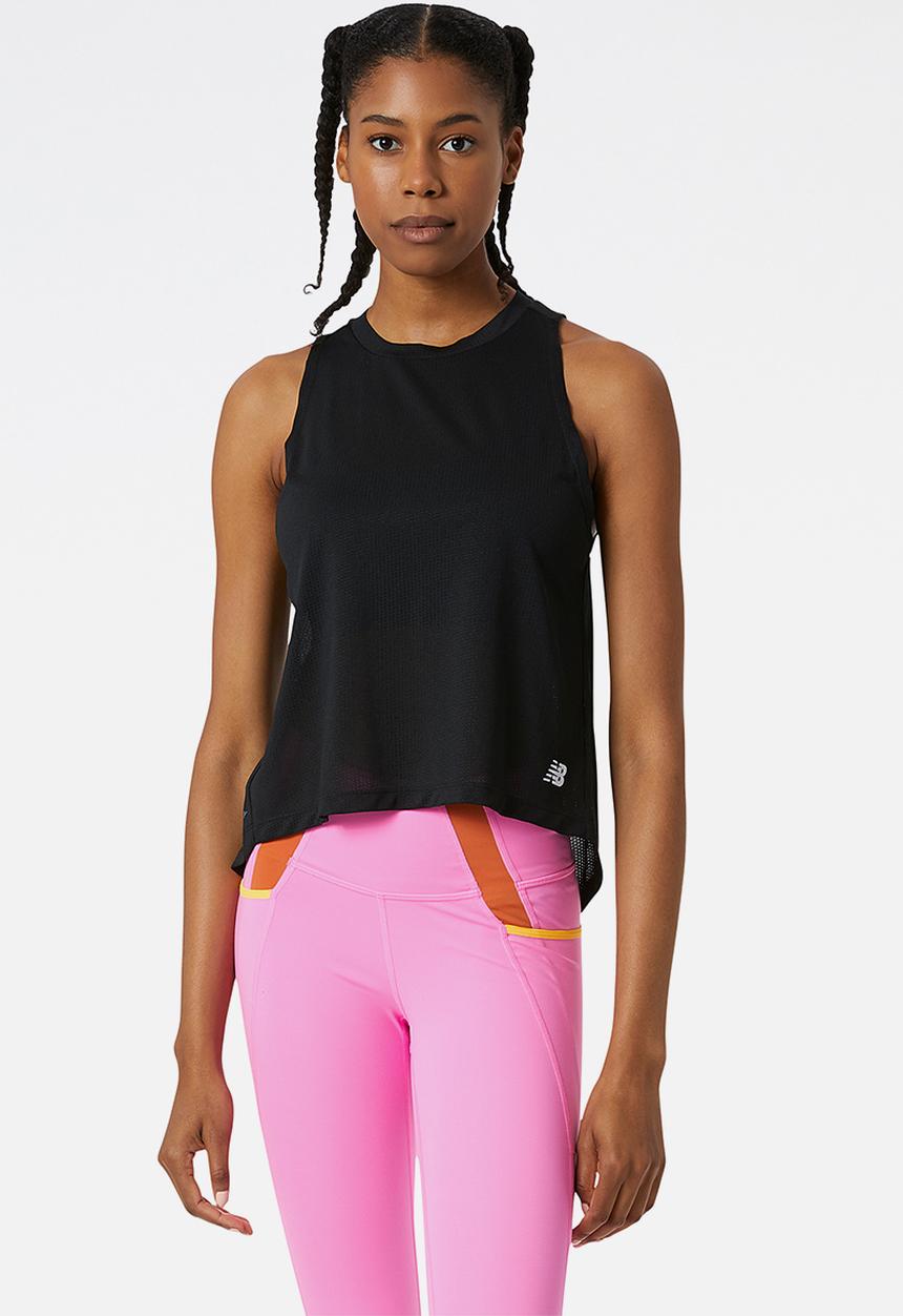 New Balance  - Relentless knit crop tank - black