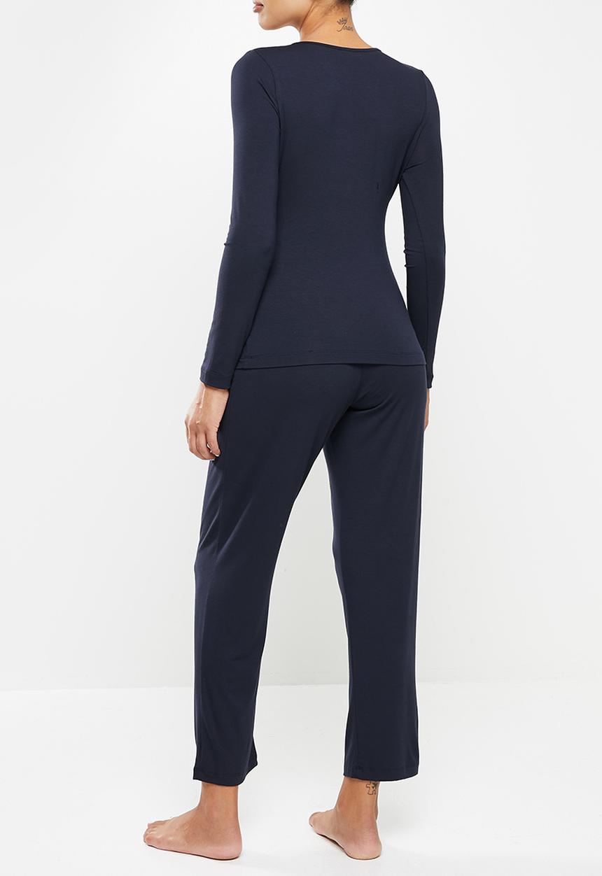 Superbalist - Long sleeve wrap feeding sleep set - navy
