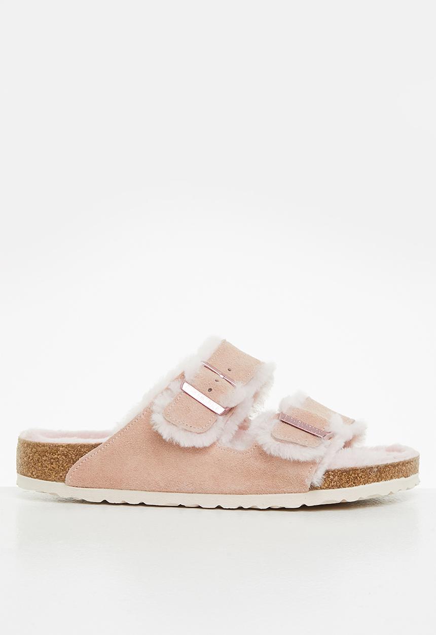 Birkenstock - Arizona fell suede shearling regular - light rose