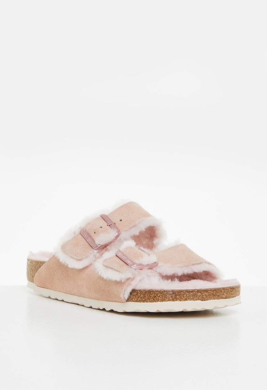 Birkenstock - Arizona fell suede shearling regular - light rose