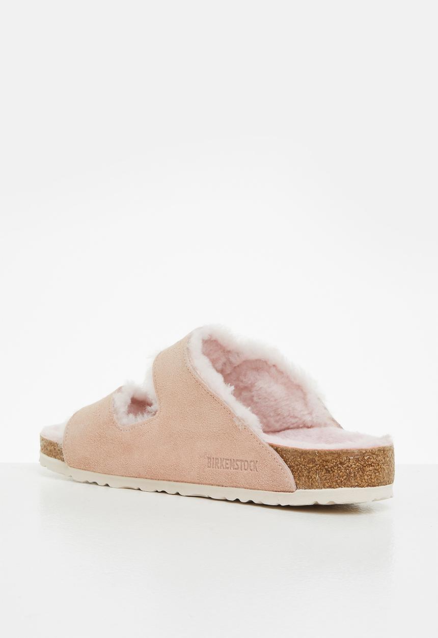 Birkenstock - Arizona fell suede shearling regular - light rose
