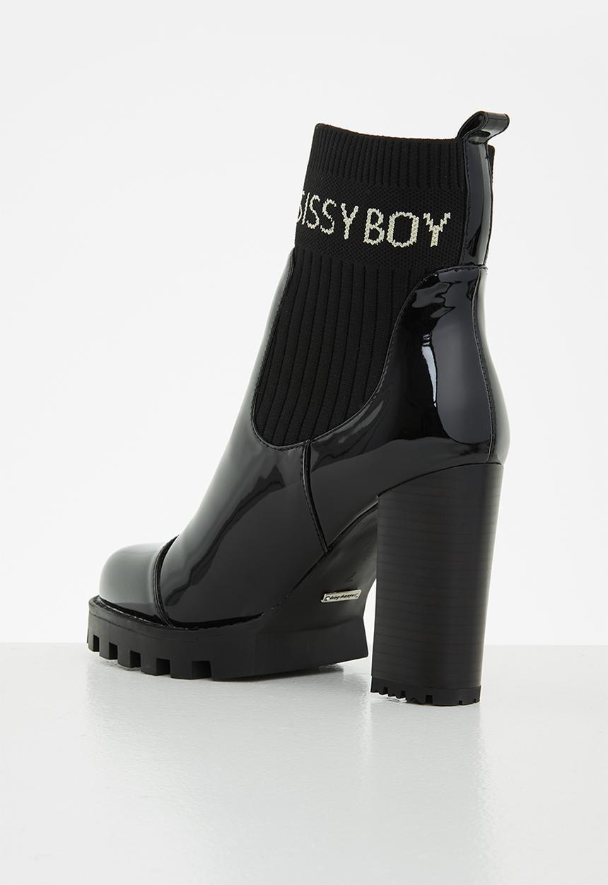 SISSY BOY - Sock it up boot - black