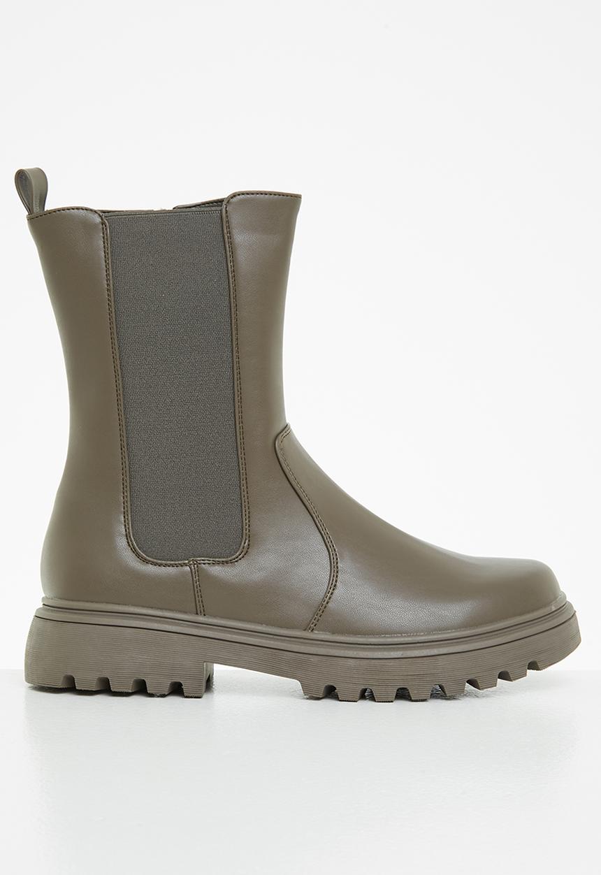 Madison® - Stacy chunky chelsea boot - khaki 