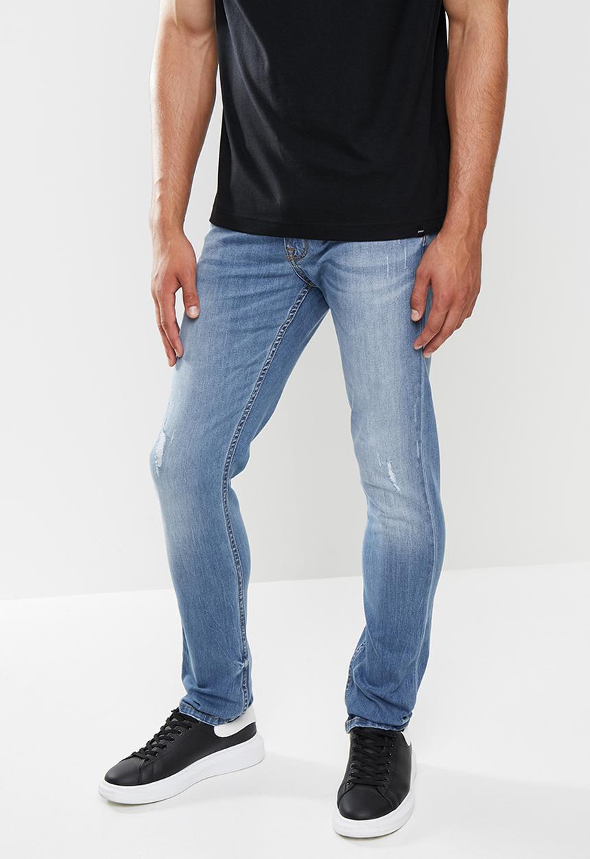 GUESS - Jackson slim fit tapered jeans - blue