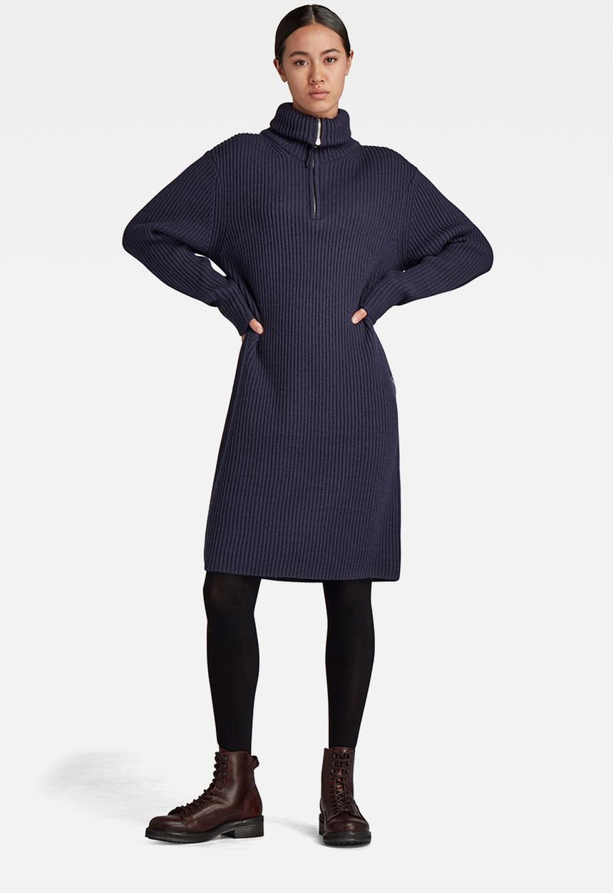 G-STAR - Chunky skipper dress - servant blue