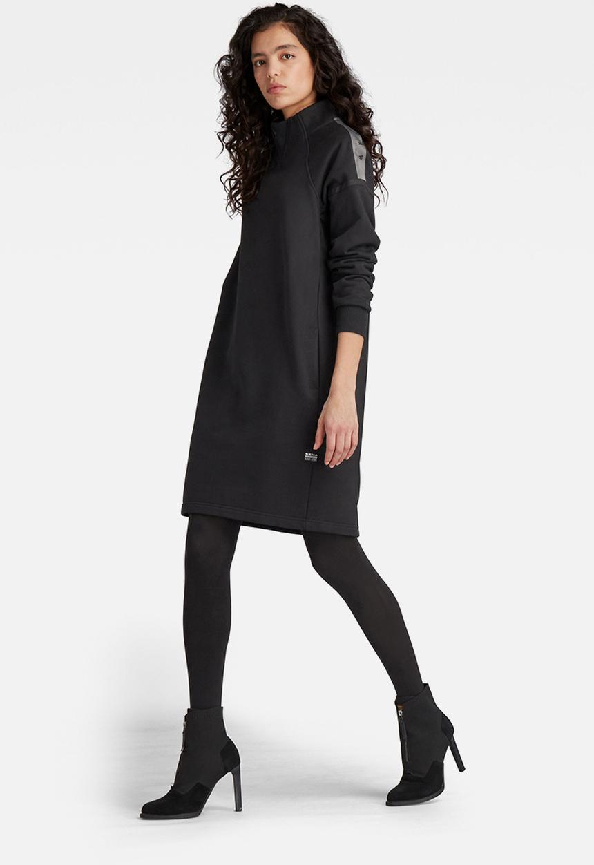 G-STAR - Tape raglan dress - black